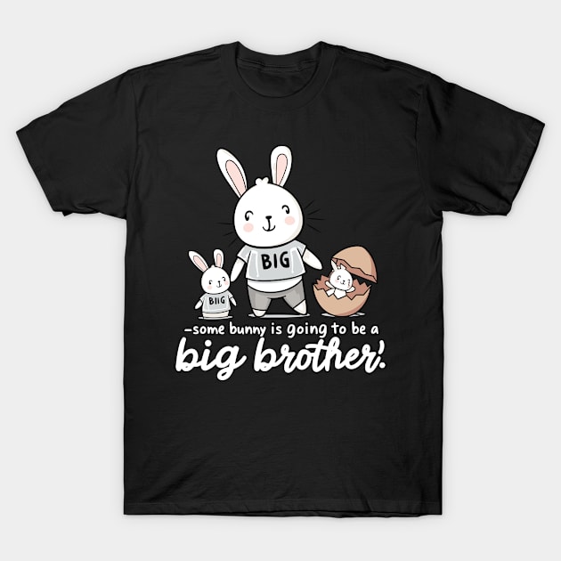 Big Brother Announcement Cute Bunny Family Design T-Shirt by Firesquare